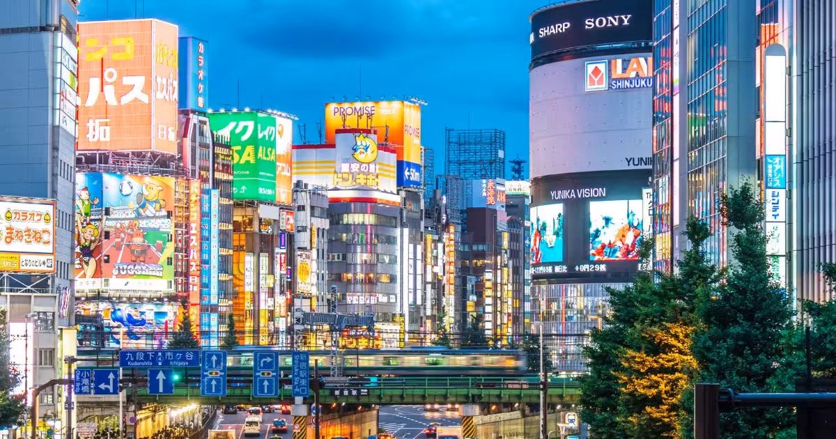 東京熱門購物商圈夜景