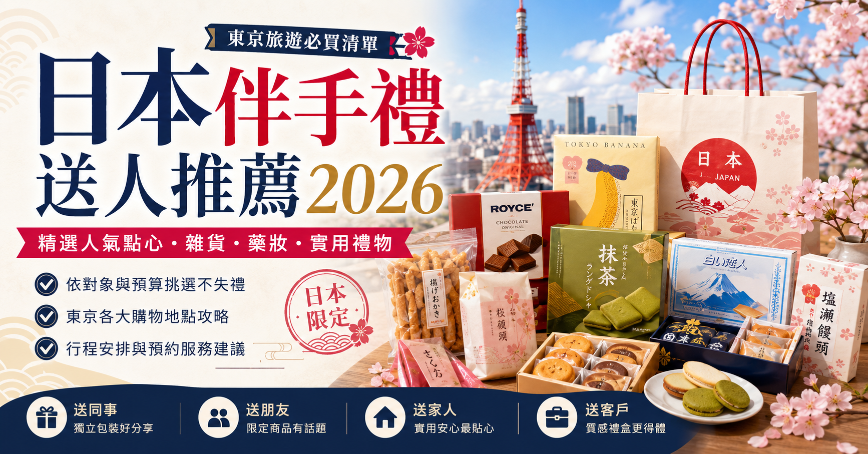 日本伴手禮送人推薦2026:東京旅遊必買清單與挑選攻略 - guide封面圖