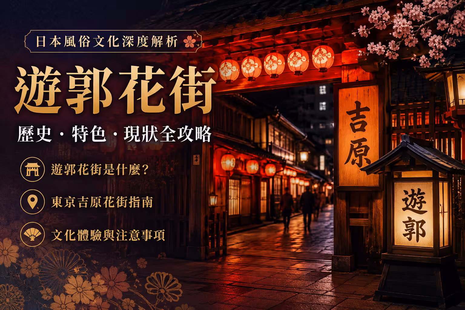 遊郭花街是什麼?2026日本風俗文化與吉原泡泡浴完整解析 - 攻略指南封面圖